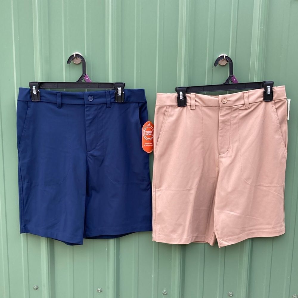 Boys Everywhere Lightweight Casual Dress Shorts 2-Pack Size 18